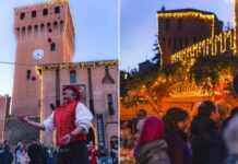 Natale a Formigine, domenica mattina l’attesa discesa di Babbo Natale dalla torre del Castello