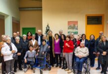 Il sindaco Massari e l’assessora Rabitti hanno incontrato ospiti e personale dei servizi socio-sanitari per gli auguri di Natale