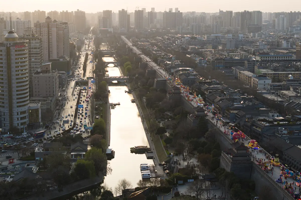 Cina: Xi’an, completamente ricollegato antico fossato dopo oltre 70 anni